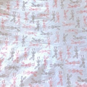 Lambs & Ivy Bunny Rabbit Print Baby Crib Sheet